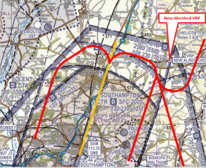 Figure 2: Final approach track for the Runway 20 ILS at Southampton
