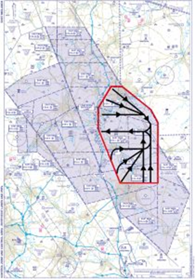 Figure 8 shows East Midlands Runway 27 Arrival Routes