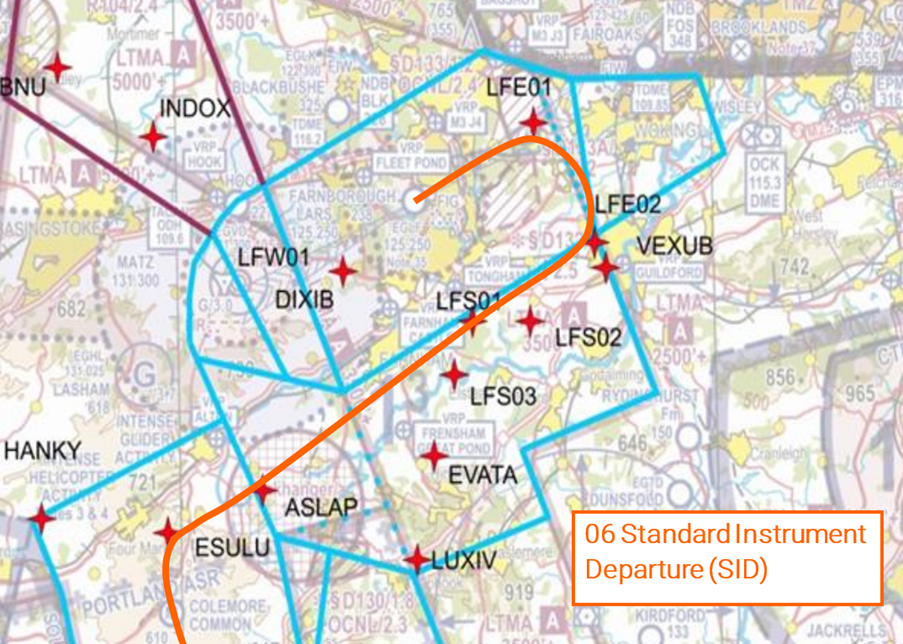 Figure 13 – Runway 06 Standard Instrument Departure – SID)