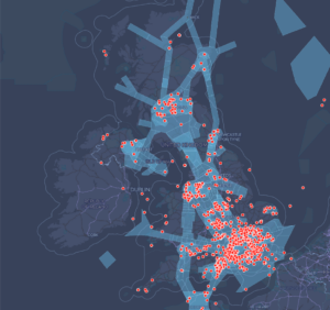 2025 reported airspace infringements showing controlled airspace structures