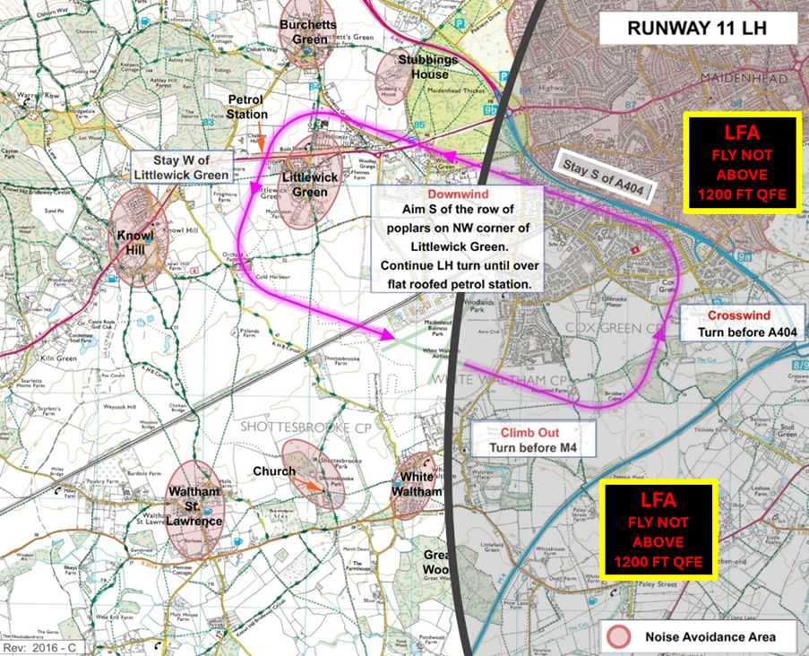 Figure 12 White Waltham OS Map Circuit 11 Left Hand